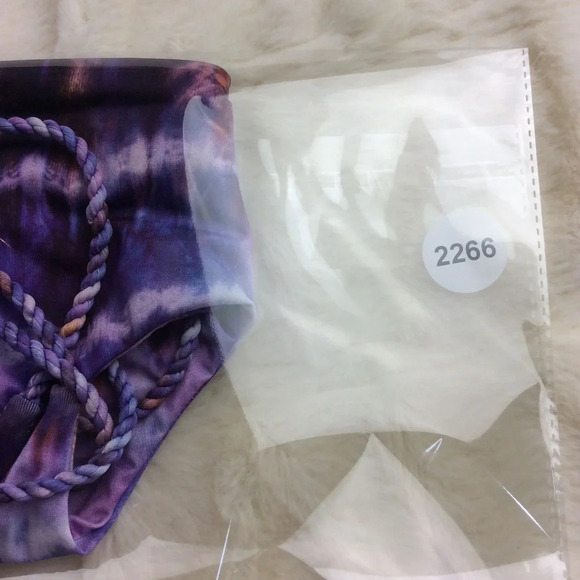 NWOT Ayra Swim Panama bikini top purple 12266 - Picture 5 of 7